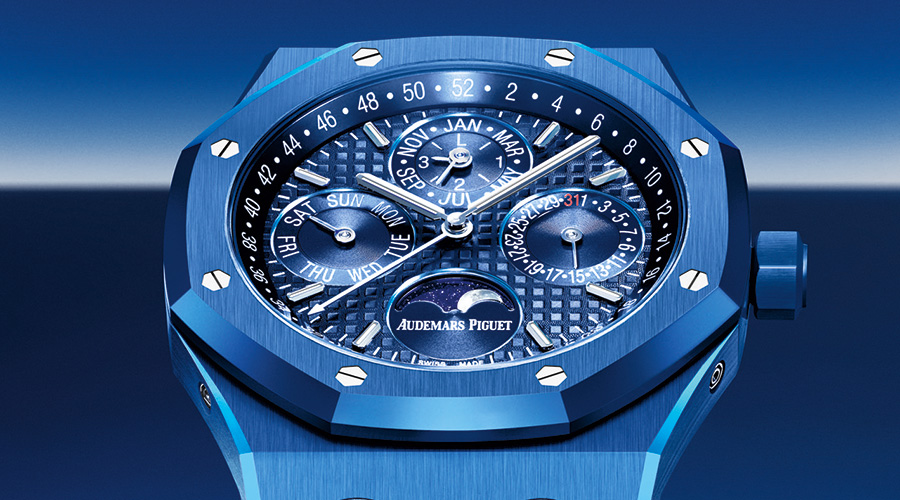 Royal Oak Perpetual Calendar in Blue Ceramic